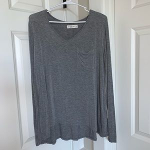 Abercrombie & Fitch Gray Long Sleeved Shirt - XS